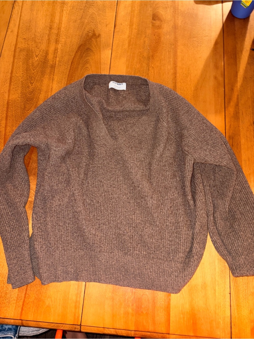 Women’s Brown V-Neck Sweater